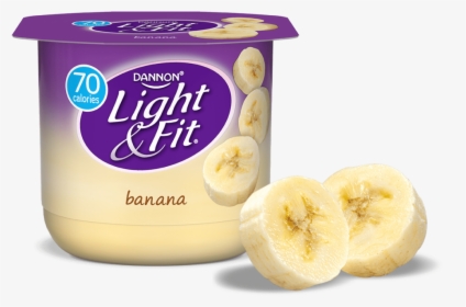 Banana Nonfat Yogurt - Dannon Yogurt Light, HD Png Download, Transparent PNG