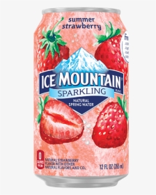 Ice Mountain Sparkling Water Strawberry, HD Png Download, Transparent PNG