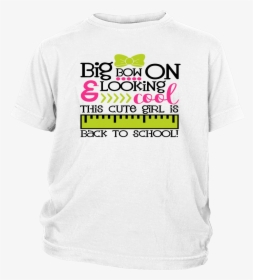 Girls Back To School T-shirt Cool Cotton Shirt With - Active Shirt, HD Png Download, Transparent PNG