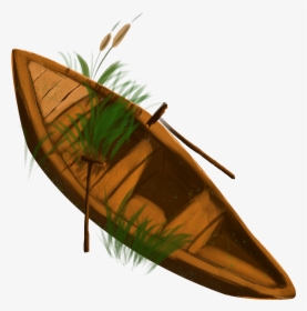 Hand Drawn Cartoon Wood Boat Png And Psd - Sea Kayak, Transparent Png, Transparent PNG