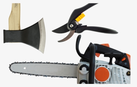 Chainsaw On White Background, HD Png Download, Transparent PNG
