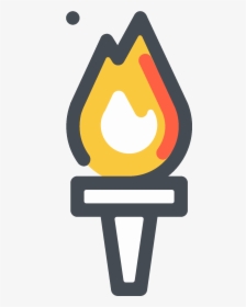 Transparent Olympic Torch Clipart - Torch Png Icon, Png Download, Transparent PNG