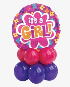 Free Png Pink Balloons Its A Girl Png Image With Transparent - 2nd Birthday Background Hd, Png Download, Transparent PNG