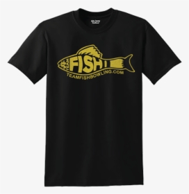 Teamfish Bowling T-shirt Gold Logo Front - Active Shirt, HD Png Download, Transparent PNG