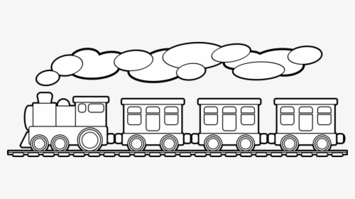 Drawing Of Toy Train, HD Png Download, Transparent PNG