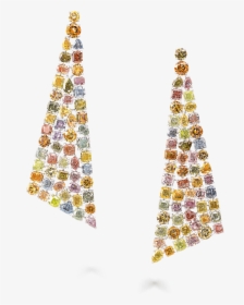 A Pair Of Graff Multi-colour Diamond High Jewellery - Christmas Tree, HD Png Download, Transparent PNG