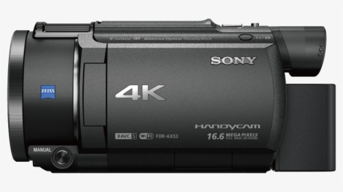 Ax53 4k Handycam - Sony Fdr Ax53 Camera Sony Handycam, HD Png Download, Transparent PNG