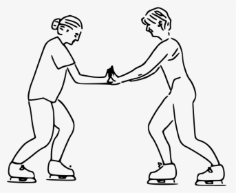 Ice Skaters Newton's 3rd Law, HD Png Download, Transparent PNG
