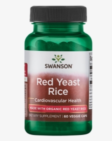 Swanson Red Yeast Rice Made With Organic Red Yeast - Uc Ii Collagen, HD Png Download, Transparent PNG