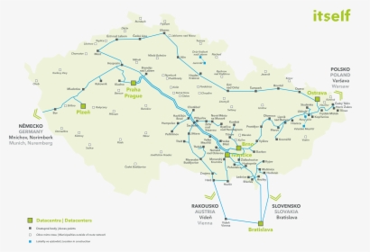 Network Map - Unicredit Pobočky, HD Png Download, Transparent PNG