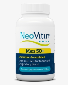 Neovitin Mens 50 Plus Multivitamin Bottle Front - Bottle, HD Png Download, Transparent PNG