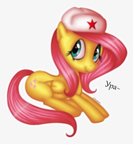 Antych, Fluttershy, Hat, Russia, Russian, Safe, Solo, - Cartoon, HD Png Download, Transparent PNG