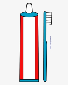 Free Rinsing Cliparts Download - Cartoon Tooth Brush And Tooth Paste, HD Png Download, Transparent PNG
