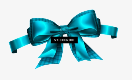 Tie,fashion Accessory,electric Accessory,jewellery - Ribbon Bow Blue Png, Transparent Png, Transparent PNG
