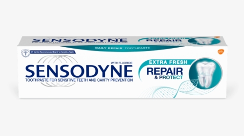 Sensodyne Repair & Protect Extra Fresh Toothpaste - Sensodyne Rapid, HD Png Download, Transparent PNG
