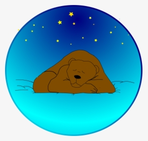 Sleeping Bear Under The Stars - Sleeping Bear Clip Art, HD Png Download, Transparent PNG