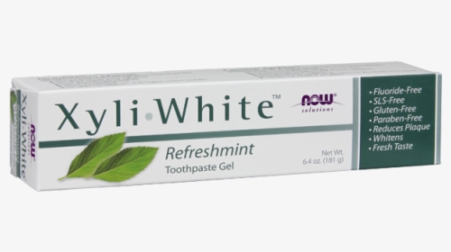 Now Foods Xyliwhite Refreshmint Toothpaste Tube-6 - Now Foods Xyliwhite, HD Png Download, Transparent PNG