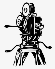 Camera, Film, Footage, Movies, Old, Retro, Tripod - Clip Art Film Camera, HD Png Download, Transparent PNG