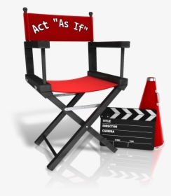 Director Chair Act As If - Directors Chair Transparent Background, HD Png Download, Transparent PNG