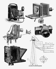 Vintage, Camera, Collage Sheet, Old, Collection - Camera Clip Art, HD Png Download, Transparent PNG