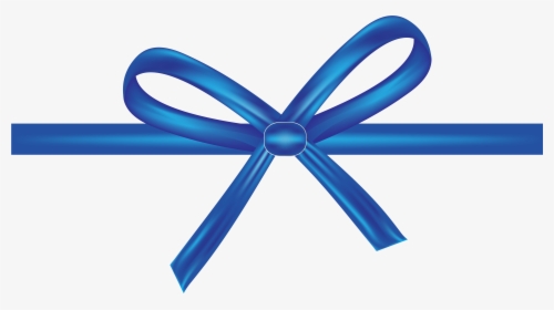 Shoelace Knot Blue Ribbon Bow Tie Ribbon Bow-, HD Png Download, Transparent PNG
