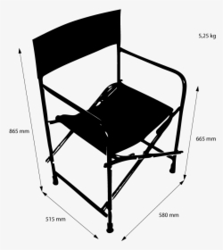 Director S Chair Dimensions - Director Chair Dimensions, HD Png Download, Transparent PNG