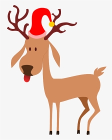 Clipart Cartoon Reindeer, HD Png Download, Transparent PNG