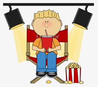 Boy Sitting In Directors Chair - Directors Chair Clipart, HD Png Download, Transparent PNG