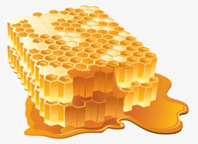 Honeycomb - Honeycomb Png Honey Pattern, Transparent Png, Transparent PNG