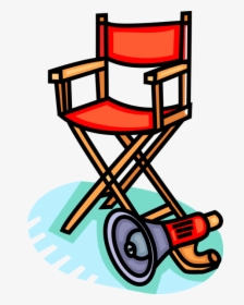 Vector Illustration Of Hollywood Motion Picture Movie - Clip Art Director, HD Png Download, Transparent PNG