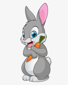 Rabbit Cute Bunny Cartoon Transparent Clip Art Image - Bunny Cartoon Png, Png Download, Transparent PNG