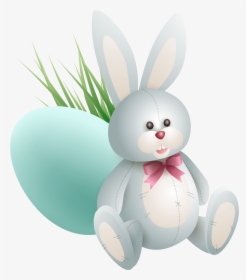 Transparent Easter With Egg - Transparent Easter Bunny Png, Png Download, Transparent PNG