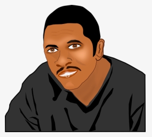 Man, Black, Male, Person, Face - African American Person Cartoon, HD Png Download, Transparent PNG