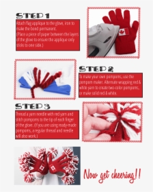 Steps To Create Your Own Cheer Gloves - Paper, HD Png Download, Transparent PNG
