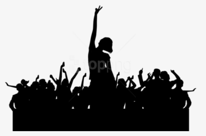 People Partying Silhouette Png, Transparent Png, Transparent PNG