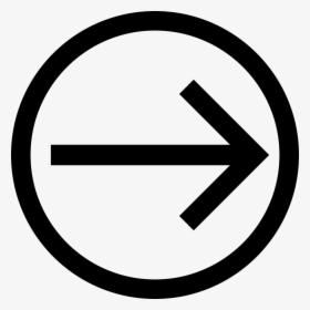 Right Button With Arrow - White Circle With Line Through, HD Png Download, Transparent PNG