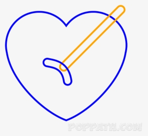 Jpg Transparent Stock Arrows Drawing Trendy - Heart, HD Png Download, Transparent PNG