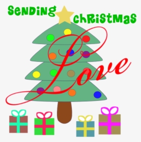 Transparent How To Create Digital Clipart - Cartoon Christmas Tree With Presents, HD Png Download, Transparent PNG