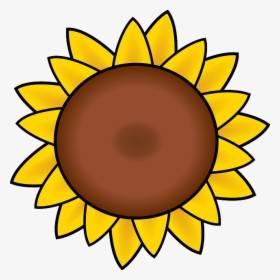 Free Image On Pixabay - Easy Drawings Of A Sunflower, HD Png Download, Transparent PNG