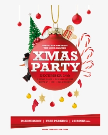 Clip Art Poster Party Template - Christmas Party Poster Invite, HD Png Download, Transparent PNG