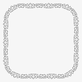 Decorative Flourish Silhouette Frame 6 Clip Arts - Letter Frames Png, Transparent Png, Transparent PNG