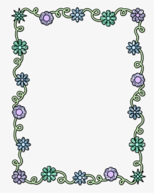 Royalty Free Stock Microsoft Techflourish Collections - Border Flower Design Drawing, HD Png Download, Transparent PNG
