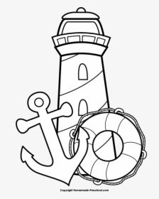Of A Clip Art - Lighthouse Clipart Black And White, HD Png Download, Transparent PNG
