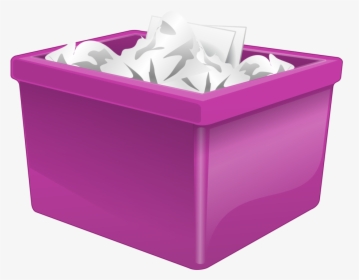 Purple,box,magenta - Recycle Bin, HD Png Download, Transparent PNG