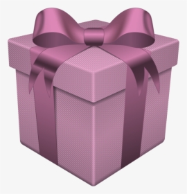 Box Pink Transparent Png - Pink Gift Box Clipart Transparent, Png Download, Transparent PNG