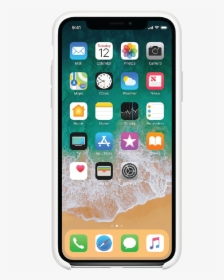 Iphone Service Bangalore - Iphone X With White Silicone Case, HD Png Download, Transparent PNG