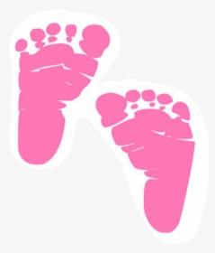 Sticker Baby On Board Cute Clipart , Png Download - Pink Baby Footprints Clipart, Transparent Png, Transparent PNG