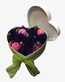 Preserved Rose Heart Box - Garden Roses, HD Png Download, Transparent PNG