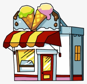Ice Cream Store - Ice Cream Parlor Clipart, HD Png Download, Transparent PNG
