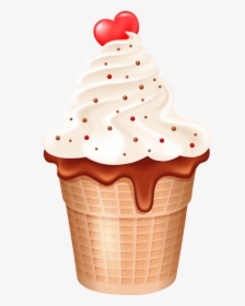 Cute Clipart ❤ ○••°‿✿⁀ice Cream‿✿⁀°••○ - Ice Cream, HD Png Download, Transparent PNG